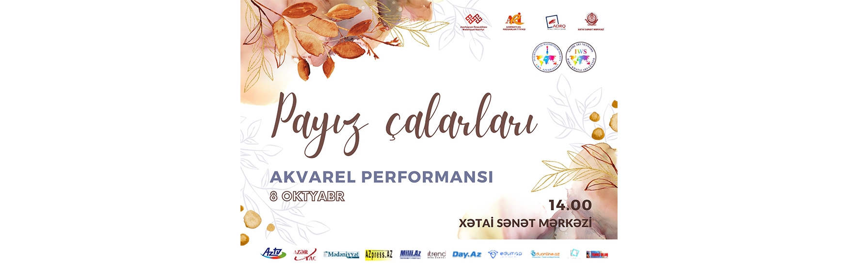 "Payız çalarları" akvarel performansı