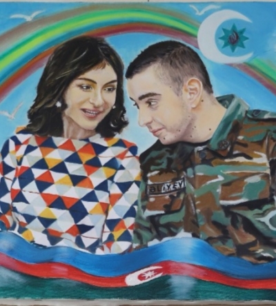 Mehriban xanım Əliyeva və oğlu Heydər