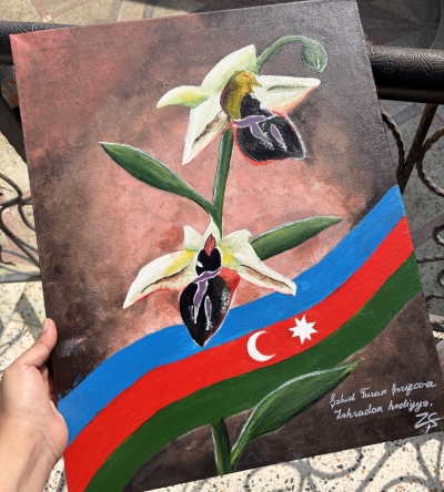 Düşmen tapdagindan xilas olan Xaribülbül