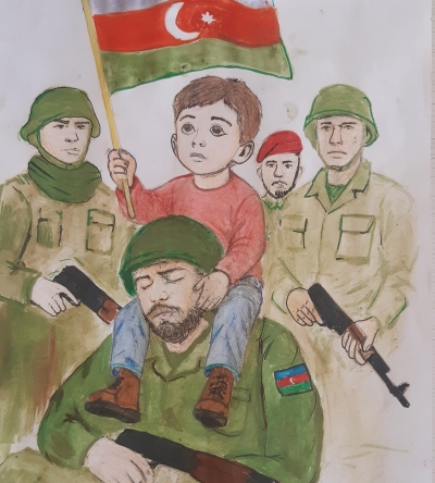 Qəhrəmanlar əhatəsində!