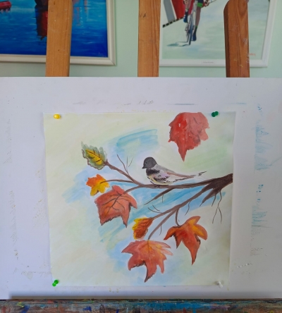 Sərçə budağında