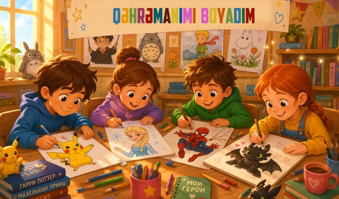 Qəhrəmanımı boyadım